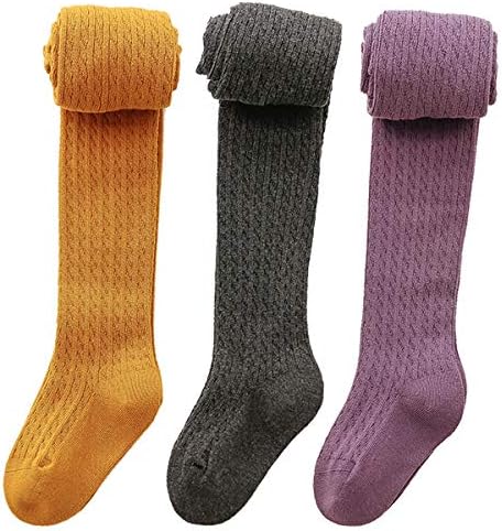 vanberfia/Чорапогащи за малки момичета, Гамаши, за плетене на Дантела, Чорапи, 3 опаковки, Чорапогащи За Бебета, Деца от 2 до 10 години