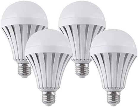 CTKcom Акумулаторна Отбивка led лампа 5 W (4 опаковки)- Лампа Домашно осветление, Енергоспестяващи Интелигентна Светлина, Акумулаторна Електрическа лампа с Мощност 40 W, Е?