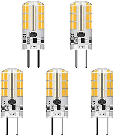 GY6.35 G6.35 Led лампа с двухконтактным основание, 4 W, AC DC 12 v, Силикагелевый crystal, Топъл бял 2700 До-3000 К, пейзаж осветление, тип JC, което е равно на 25 W-30 W, халогенна лампа Q35/CL/T4 (5
