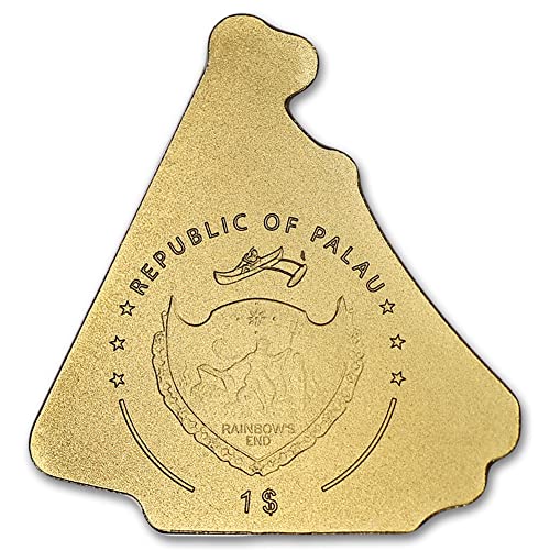 2022 (Година на производство) 1/2 грам Парусника от Палау Златното Официално законно платежно средство на Монетата