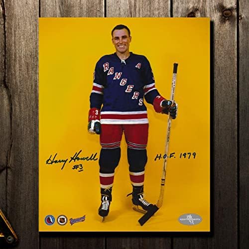 Снимка на Хари Хауэлла Ню Йорк Рейнджърс с автограф 8x10 - Снимки на НХЛ с автограф