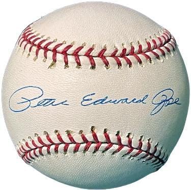 Пийт Роуз (Peter Edward Rose) подписа договор с Rawlings MLB Официалната Мейджър лийг бейзбол - Инсталирана