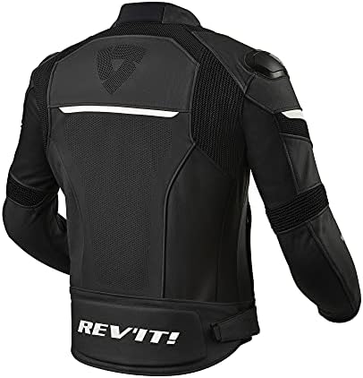 Revit Изпъкнали трехсезонная кожена туристическа мотоциклетът яке с перфорации lth-3 черен цвят (от 38 До 48