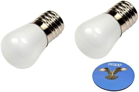 HQRP 2 набор от led лампи, базирани на 110 E17 за фризера/Хладилника/Фурни/Екстракт Плюс Поставка HQRP