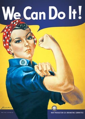 Художествени Печатни плакат Rosie The Riveter We Can Do It - 11x17 Печат художествен плакат на Дж. Хауърд Милър,
