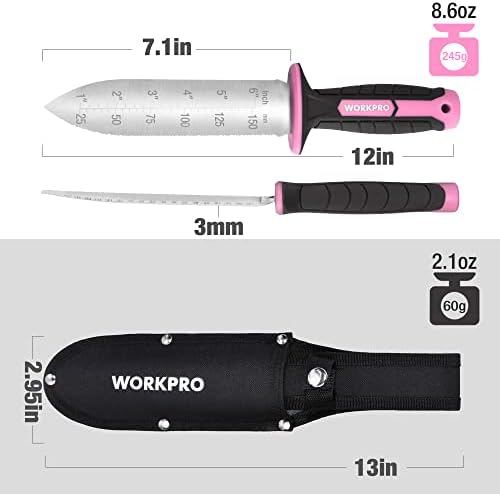 WORKPRO Hori Градински нож Hori и винарите WORKPRO, 6,25 ръчни Градински ножици с ножнами, Ръчни ножици, с прав нож от неръждаема стомана, за прецизно подстригване