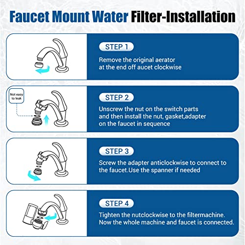 Филтър за вода Ginian за система за почистване на филтър на миксер за мивки, Домакински и Кухненски Филтър за