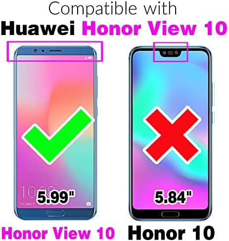 FDCWTSH е Съвместим с Huawei Honor View 10/V10 Чанта-портфейл Каишка Кожена Каишка Капака Държач за карти Поставка за Аксесоари за мобилни Телефони на Чантата-за Награда Кредите?