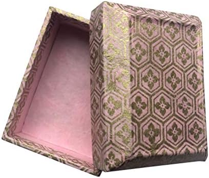 Унисекс Бирюзово е Златната Кутия за съхранение на бижута Ръчна изработка, Голям Подарък, Органични Веганская Ръчна изработка на хартия, Картон, произведени В Индо