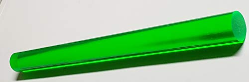 3/4 Диаметър x 24 е Дълъг Зелен Прозрачен Флуоресцентно Прозрачна Экструдированный Акрилни Прът от плексиглас,