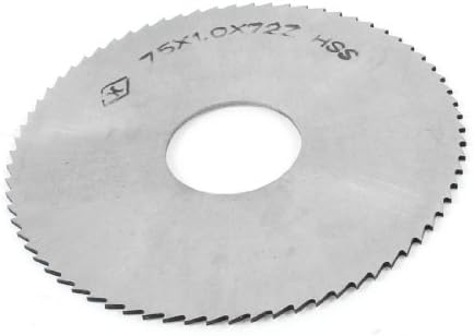 Ножове Aexit Сребрист цвят HSS 75 мм Диаметър 1 мм Дебелина 72 Зъба За Кръгли Обработка на ръбове и подслушване