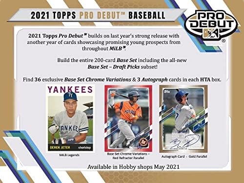 2021 Topps Pro Дебют Бейзболен HTA Hobby Jumbo 8-Box Case