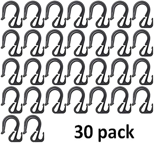 Опаковка от 30 Мрежести шок въжета, Куки за бънджи-въжета, Куки за карго мрежа за бънджи кабел, за да направите