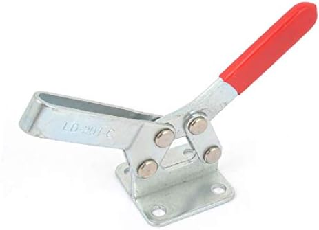 Быстросъемный U-образна пръчка X-DREE с Червена Пластмасова дръжка, странично оттичане шарнирный скоба 1000N