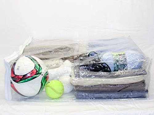 Прозрачен Винил, чанта за багаж с цип 24 x 27 x 7 инча, 5 опаковки за Завивки и комплекти, спално бельо