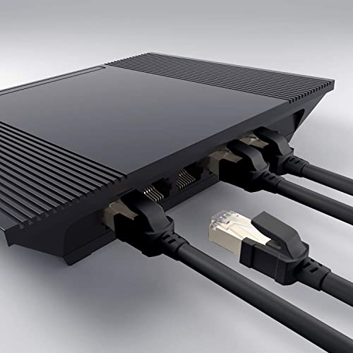 Кабел CABNEER Cat8 Ethernet с дължина 1 МЕТЪР (5 опаковки), 40 Gbit/s/2000 Mhz Cat-8 Високоскоростен Gigabit