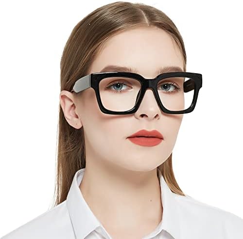 OCCI CHIARI Големи Очила за четене за жени, Стилни Квадратни Ридеры 1.0 1.25 1.50 1.75 2.0 2.25 2.50 2.75 3.0