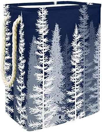 Домашни дървета Зимни Нощи 300D Оксфорд PVC, Водоустойчив Кошница За Дрехи, Голяма Кошница за Дрехи за Одеяла