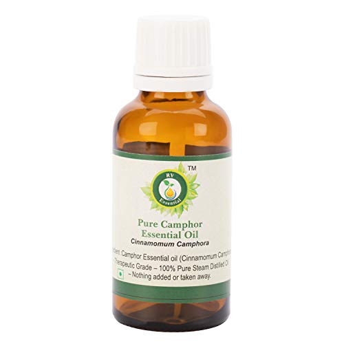 Етерично масло от Камфор R V Essential Pure 5 мл (0,169 унция)- Cinnamomum Camphora ( Чисто и натурално, дистиллированное на пара)