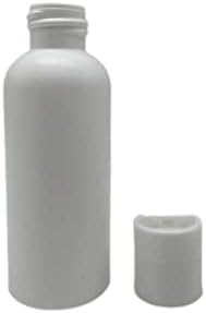 2 унция Бели пластмасови бутилки Cosmo - 12 опаковки на Празни бутилки за еднократна употреба - Не съдържат