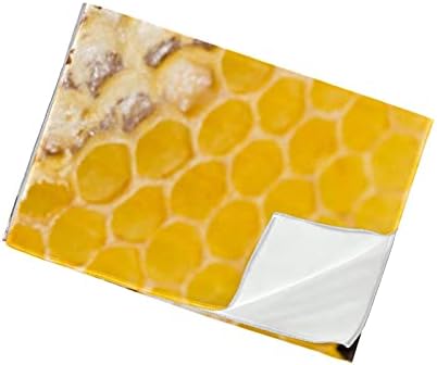 Кърпи за фитнес Honeycomb with BeesFitness, Плажна Кърпа за Мъже и Жени, от 2 Опаковки с принтом, Быстросохнущее