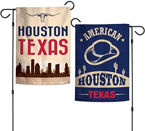 WinCraft Destination Texas Хюстън Сити / Тексас Градински знамена Хюстън 2 от Трети страни на 12.5 x 18Знамена