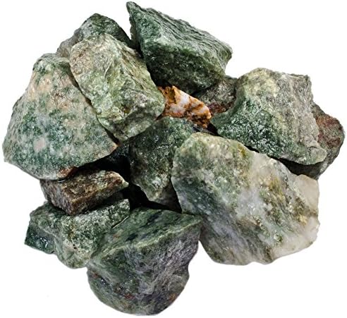 Хипнотични скъпоценни камъни Материали: Сурови зелени камъни рутила с тегло 5 кг от Индия - Необработени естествени кристали и порода за нарязване, гранильной обра?