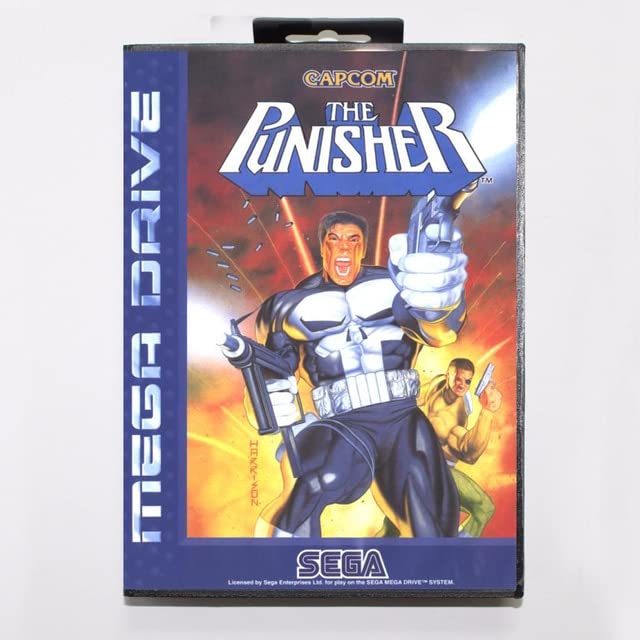 Игри Касета Punisher 16 бита MD Детска карта на Дребно С кутия За Sega Mega Drive За Genesis-EU BOX