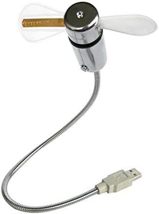 USB Мини Вентилатор с Гъвкави часове Време, с led подсветка в Реално Време - Хладно Притурка