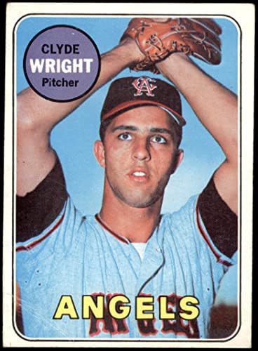 1969 Topps 583 Клайд Райт Ангелите Лос Анджелис (Бейзболна картичка) VG Angels