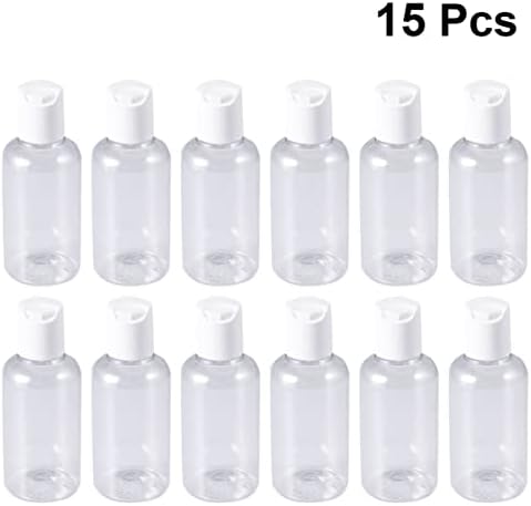 Cabilock Лосион за пътуване 45 БР Козметични Натиснете пластмасови бутилки за еднократна употреба прозрачни бутилки за лосион празни бутилки за измиване на лицето Бут?