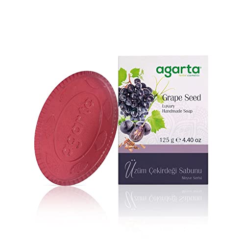 Собственоръчно натурален сапун от гроздови семена 4,4 грама, Плодови серия, Сапун за кожа, сапун за ръце, сапун