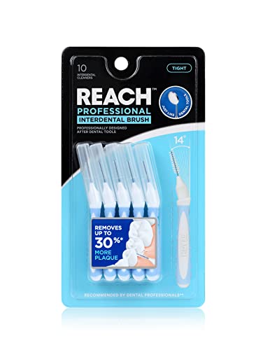 Конец за зъби REACH за почистване на межзубных периоди с дебелина от 1,0 mm | Премахва до 30% повече плака|,