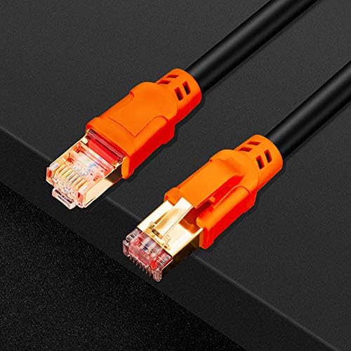 Мрежов Пач кабел NC XQIN Cat 8 Ethernet 75 фута Cat8 26AWG RJ-45 Мрежов Пач кабел 40Gpbs/2000MHz Wire LAN Кабел