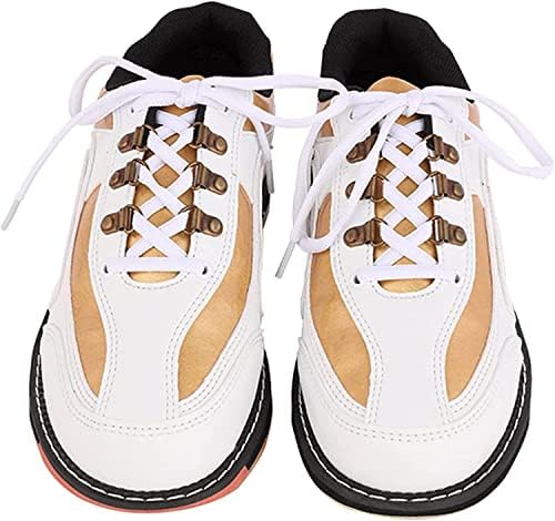 GEMECI/ обувки за боулинг от бяло злато за мъже и жени, Дишащи нескользящие маратонки за боулинг, Унисекс, Лека Професионална нескользящая обувки за боулинг (Цвят: A, Ра?