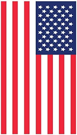 Плажна кърпа с Патриотичен американския Флаг на САЩ, Плажни Кърпи 30 x 60, Меко Памучно Кърпи за баня за мъже