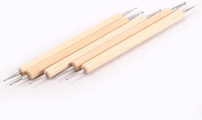 5 бр./лот, набор от инструменти за дърворезба в кожена ръба на Направи си сам - (Цвят: многоцветен)