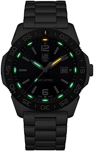 Luminox Мъжки часовник Navy Seal Pacific Diver 3120 Серия Сребриста Каишка От Неръждаема Стомана Oyster Със