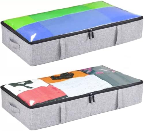 Здрав контейнер за съхранение под леглото с трайни страници, кошница за съхранение на дрехи, обувки, престилки,