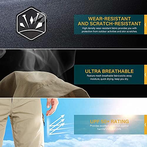 Мъжки Туристически Панталони-Трансформатор, бързо съхнещи Панталони за Риболов, Стрейчевые Панталони UPF 50