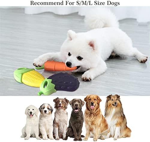 Kattypet 3 опаковки Дъвчащи Скрипучих Играчки за малки и средни Кучета, Играчки за никнене на млечни зъби при