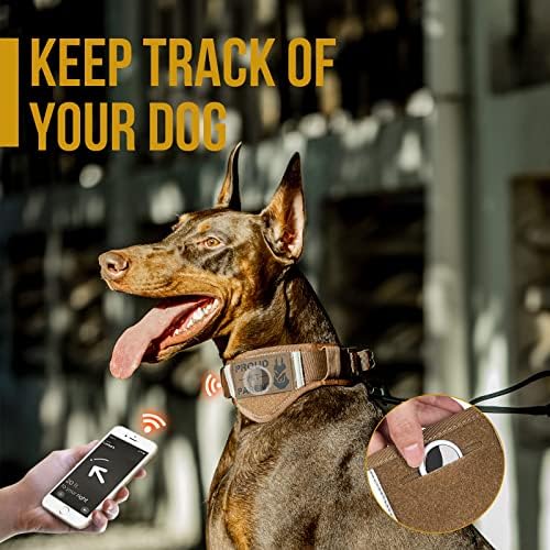 Тактически Нашийници за кучета OneTigris, Здрав Военен Нашийник за тежки условия на експлоатация с Метална тока
