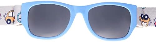 Слънчеви очила Foster Grant Boys Felix, Синьо С каишка за състезателни автомобили, 40 щатски долара