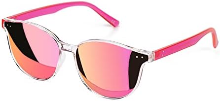 Слънчеви очила Sumato Женски, Розови очила Cat Eye за Жени с Огледални Модерни лещи, Блокиране на UV400