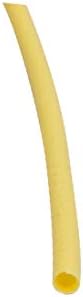 X-DREE Дължина 20 м, вътрешен диаметър 1 мм, свиване тръба с полиолефиновой изолация, тел Жълто (20 М, дължина