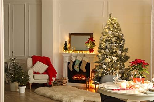 Carolin's Treasures BB4160CS Забавна Коледна Елха свети бернар Коледни Чорапи, Окачени Чорапи За Камината, Коледен