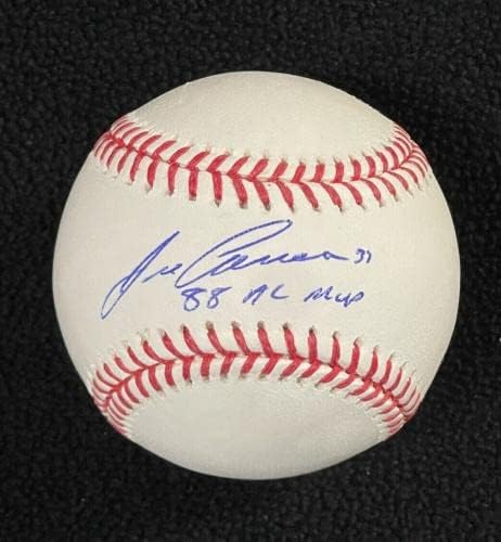 Хосе Кансеко подписа договор с Oakland Athletics OML Baseball JSA COA A ' s - Бейзболни топки с автографи