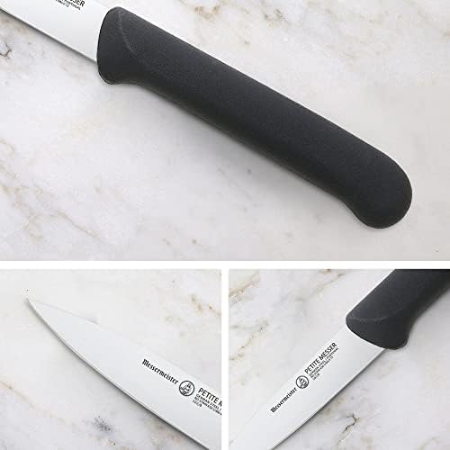 Нож Messermeister Petite Messer 3 с върха на копието в съответните обвивка, черен - Немска неръждаема стомана