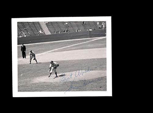 Джим Хирн Подписа Винтажную Оригиналната снимка на 1950-те години 5x4 С автограф от Ню Йорк Джайънтс
