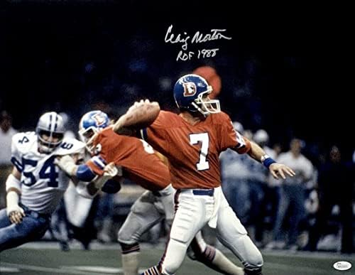 Крейг Мортън Подписа Снимка 16x20 Broncos JSA WP153271 с надпис - Снимки NFL с автограф
